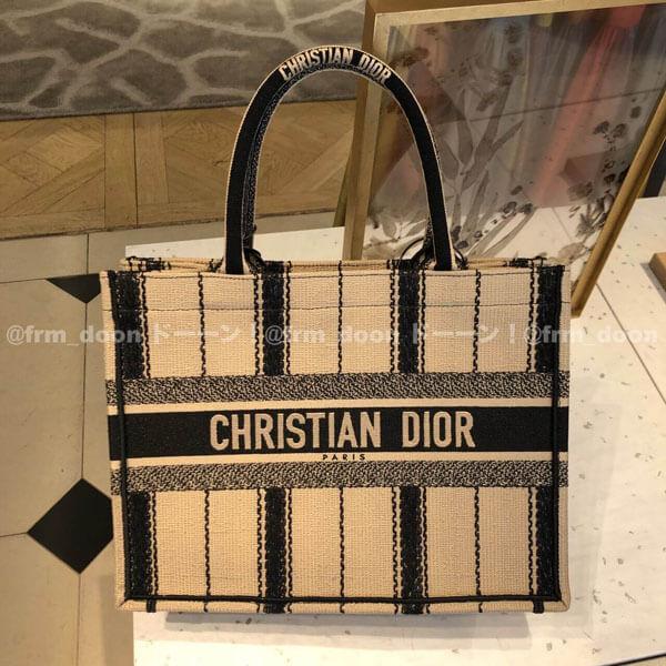 ディオール ブックトート コピー【Dior】2020SS新作“DIOR BOOK TOTE” スモール/ ストライプ M1296ZRLD_M976